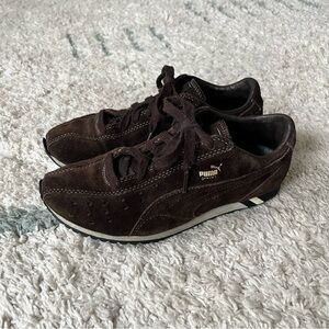 Rare Vintage Puma Brown Suede Sneakers US 8